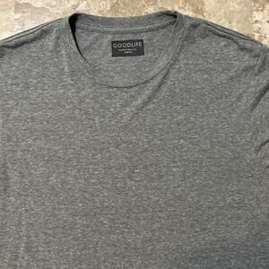 Goodlife Shirt Mens Medium Grey Short Sleeve Tri Blend Crew Neck Made In USA